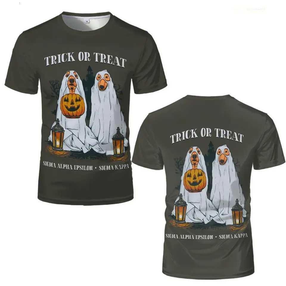 Halloween Pumpkin Lantern 3D Printed Tshirts Horror Halloween Theme Party Short Sleeve Tops Mens And Womens Casual T ShirtsXJ251023