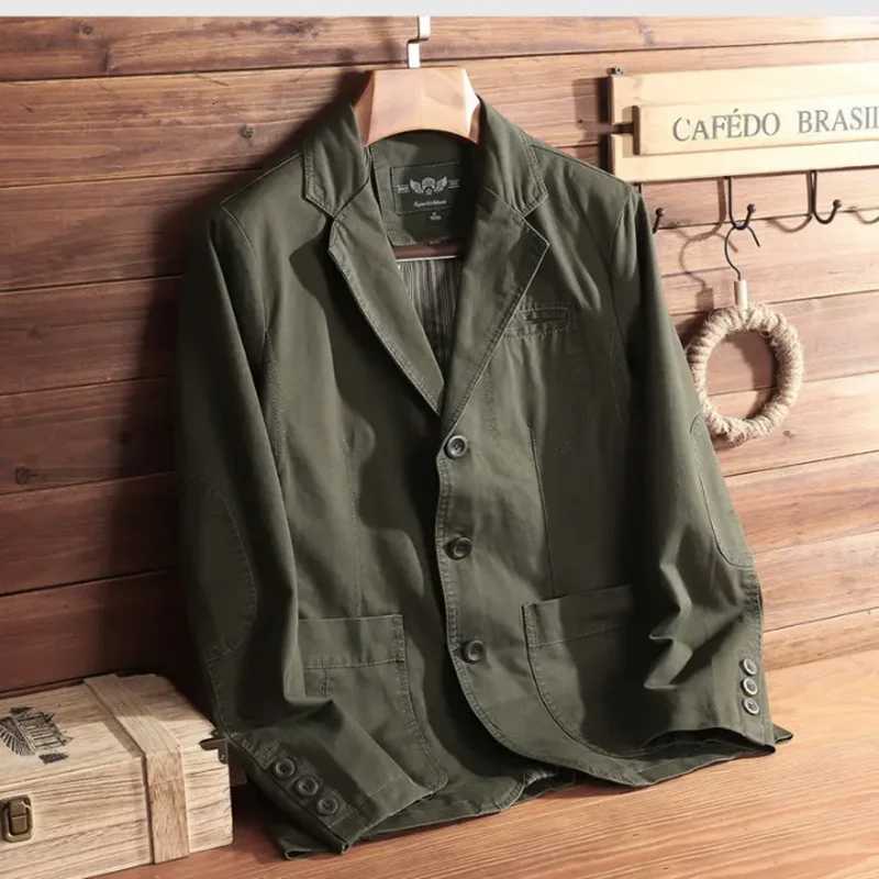 Mens Fashion HighQuality Loose Casual Business Jacket Lapel Dad Coat Trendy Handsome MiddleAged Winter Outerwear W251023