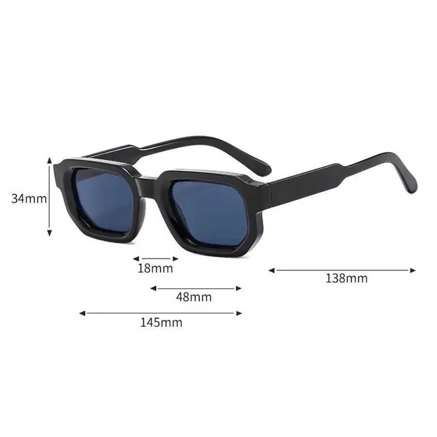 New Men Vintage Rectangle Frame Sunes Fashion Retro Sun es Luxury Brand Design es UV400 Eyewear Wen GogglesW251023