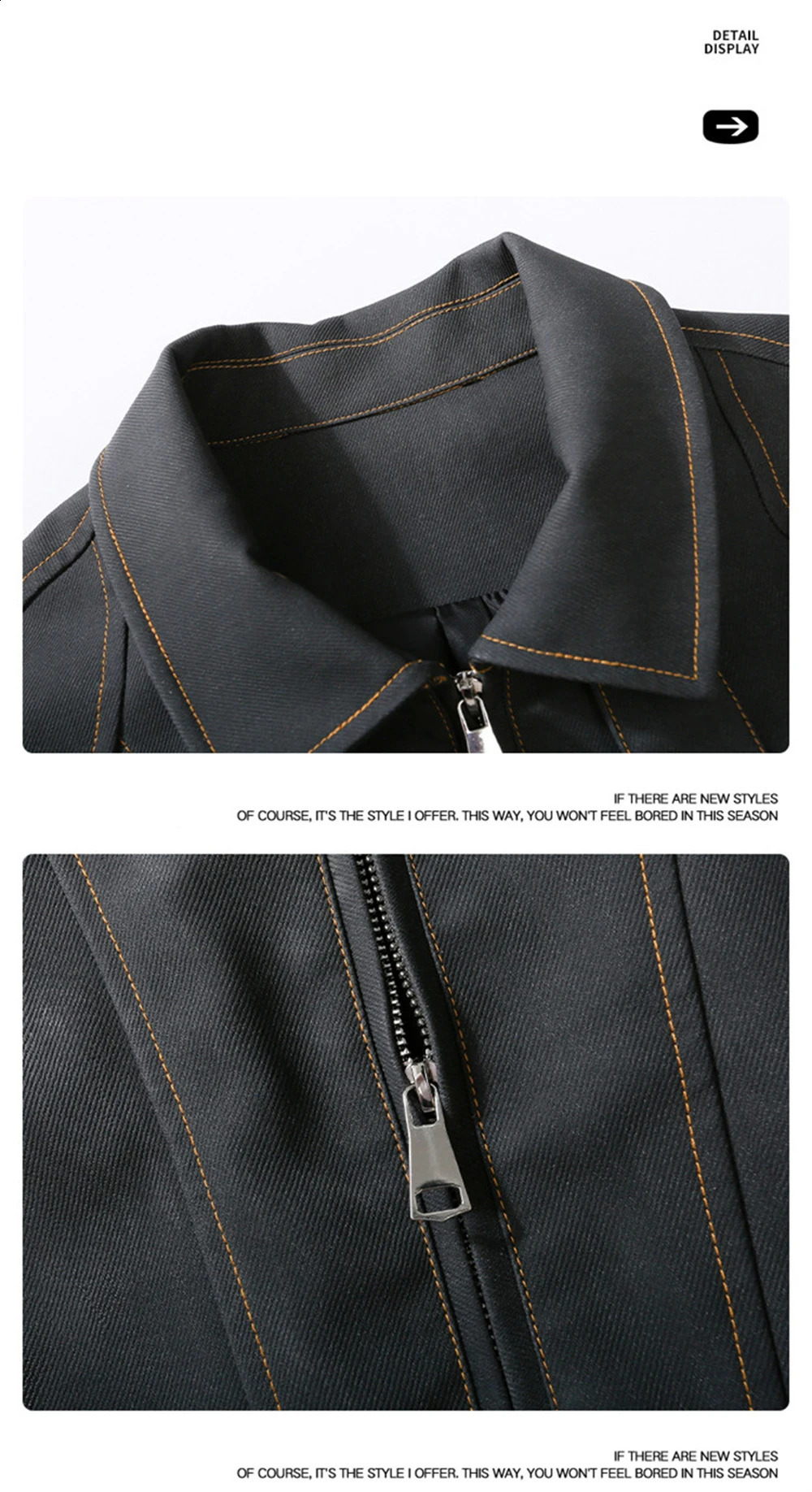 AutumnWinter jacket mens casual fashionable loose versatile and highend lapel 251023
