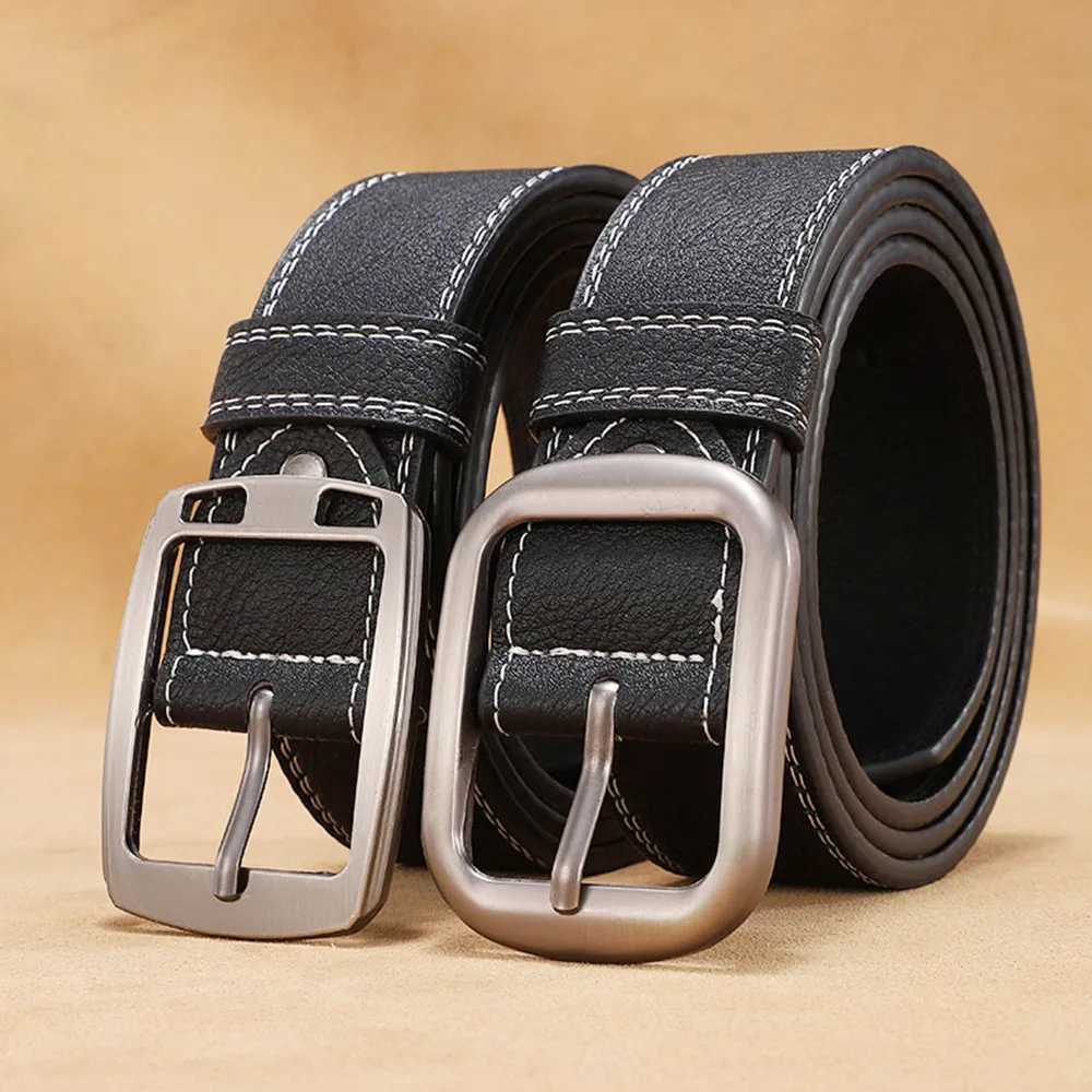 New MENS Metal Belt Pin Buckle PU Leather Jean Belt Casual High Quality Belt for Men PantsXJ251023