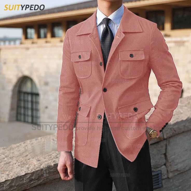 New Denim Jacket For Men Fashion Banquet Custom Slim Fit High Quality Costumes Daily Activities Casual Male Coat One Blazer W251023