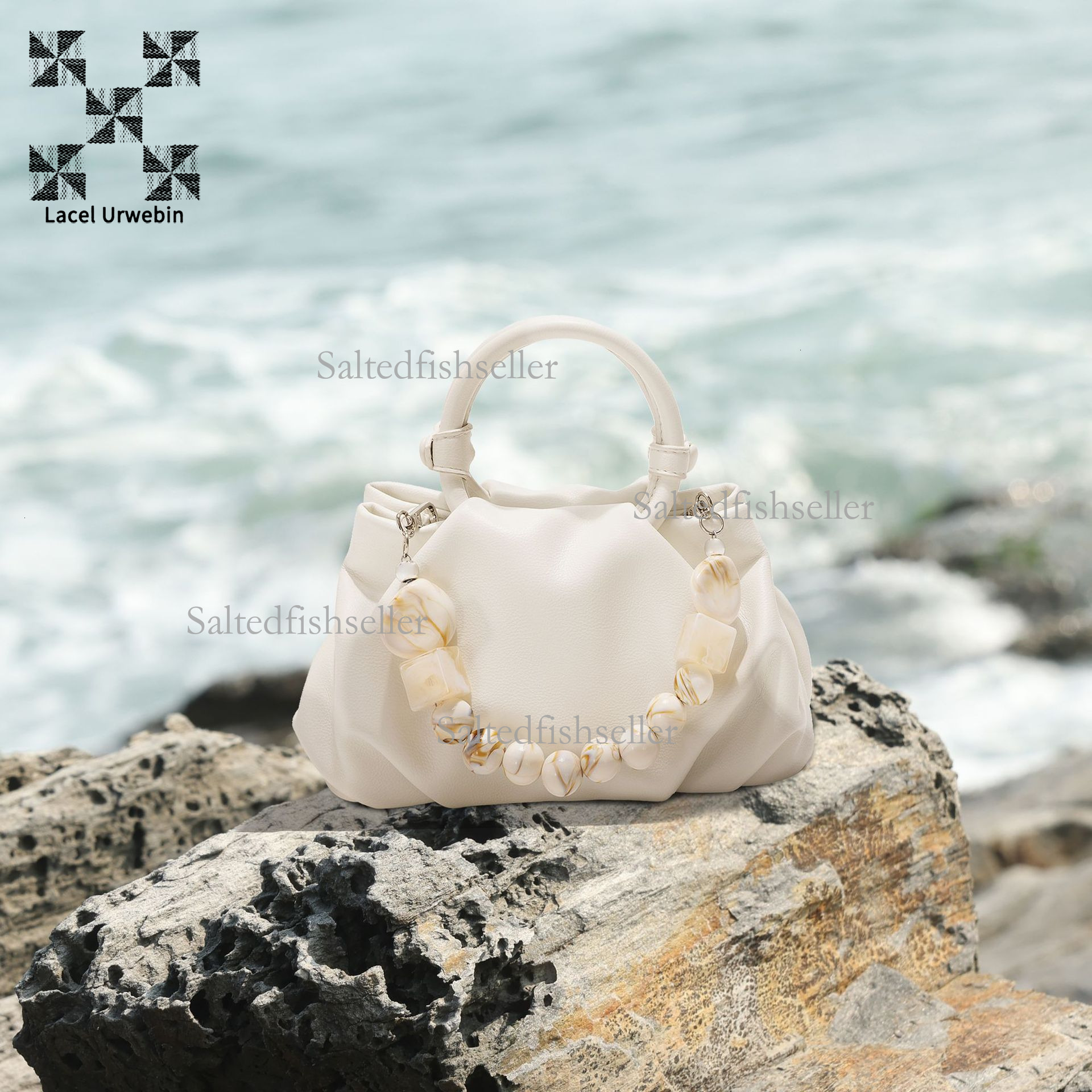 Lacel Urwebin Designer Soft Leather Cloud Duo Handbag Trendy Fashion Elegant Women's Commuting Leisure Single Shoulder Crossbody Bag Luxury Busin