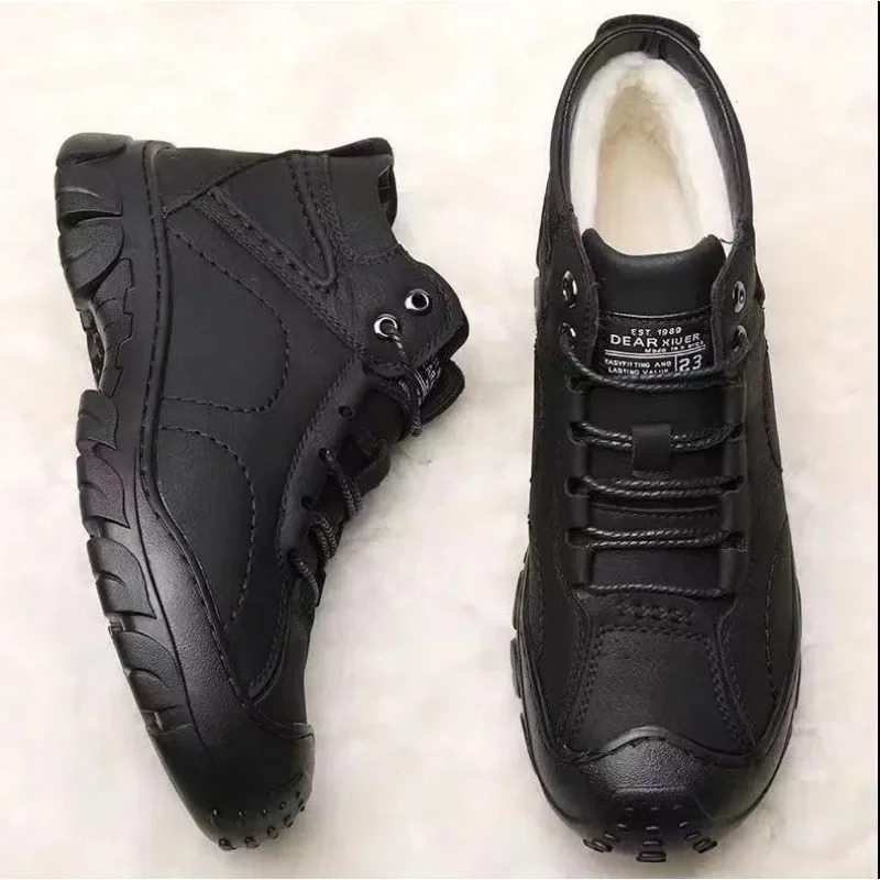 Mens Oversized Warm Snow Boots Are Comfortable Soft Non Slip Fashionable and Versatile Mens Boots 251021 - view 5
