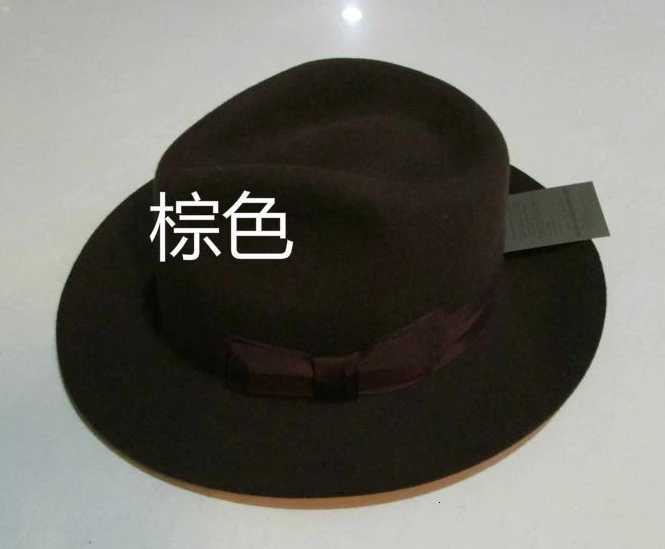 Wool Fe Hat Unisex Felt Fes Hats Adt Fashion Trilby Hats Popar wear Wool Fe Trilby Hats Mans B8130W251023