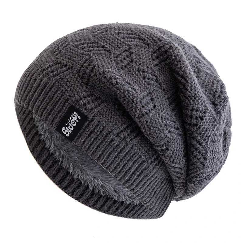 New Unisex Winter Hats Fashion Slouchy Beanie Hat Fleece Lined Warm Knitted Hats Men Women Ski Beanie CapXJ251023