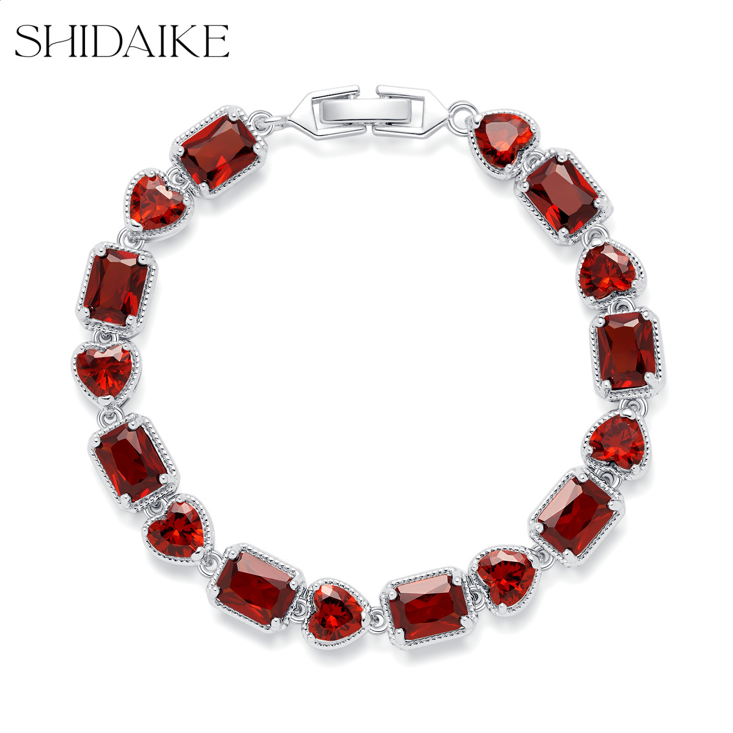 New Fashion Trend Womens Simple Inlaid Rainbow Bracelet
