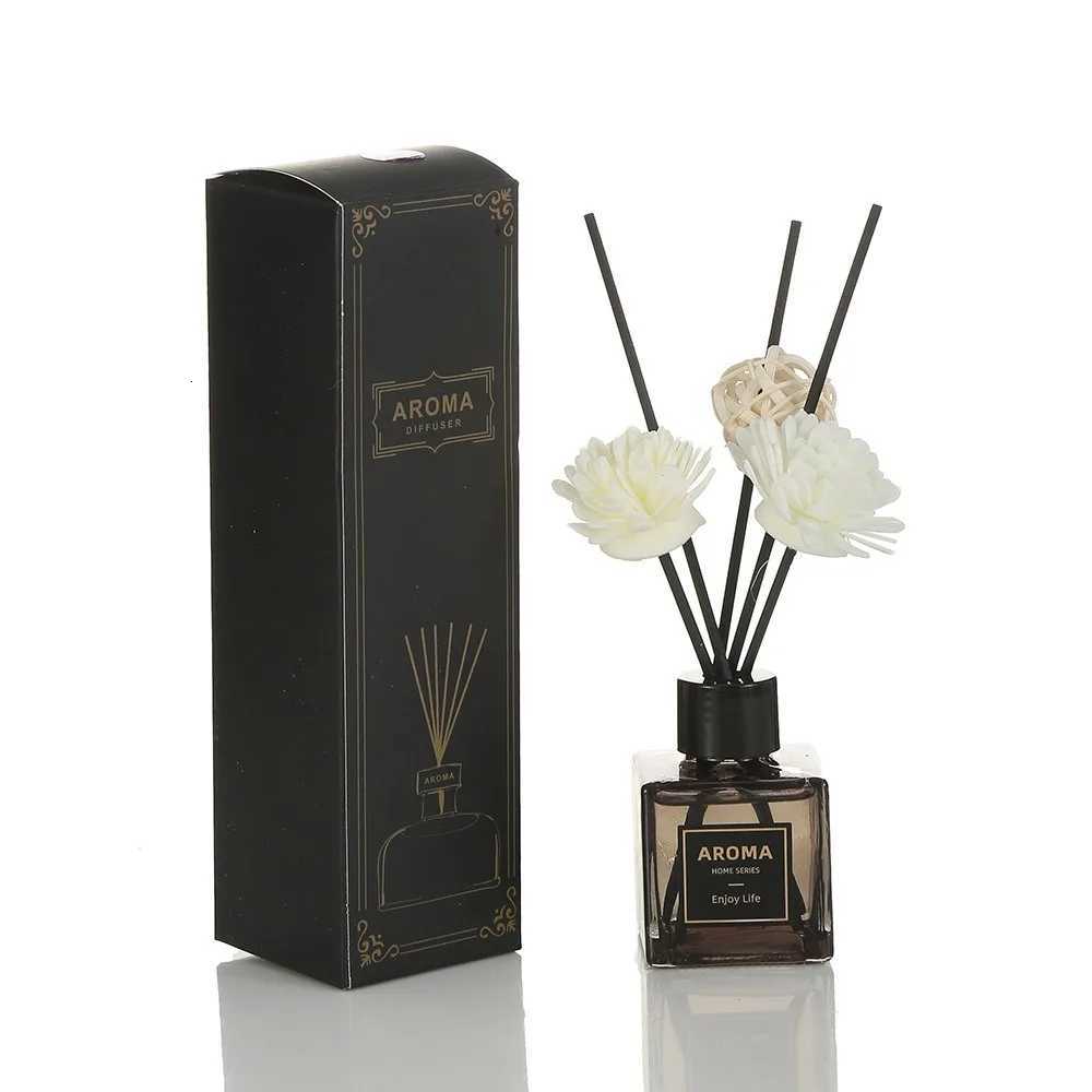 50ml Hilton Hotel Reed Diffuser Sets Reed Diffuser Bottle with Plastic Flower He Scents Aratherapy Essential Oil Y251023