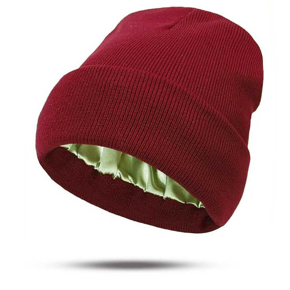 Winter Slouchy Beanie For Women Hair Friendly Non Static Knitted Hat Warm Loose Fit Cap Protects Hairstyle Cold WeatherXJ251023