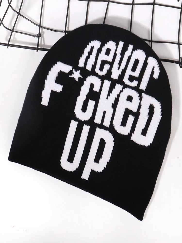 Letter Knitted Hat Winter Warm Beanie Hat Beanie Workwear Hat Men and Women Hip Hop Kanye Female Letter Outdoor FashionXJ251023