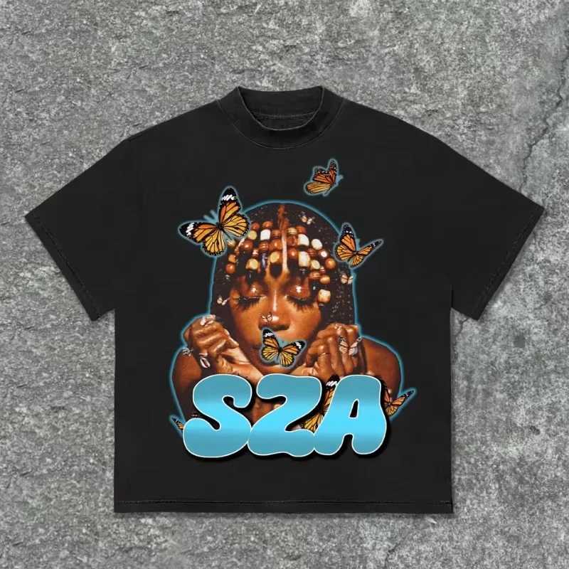 Sopula Fashion Sza Graphics Print Cotton TShirt Men Hip Hop Street Tshirts 100 Cotton American Unisex Tee Ins Y2k Hot SellXJ251023