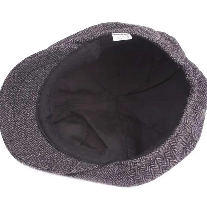 2025 New ic Hat for Men s Vintage Retro Tweed y Blinders Beret Hat Flat ed Street Hats for Wen MenW251023