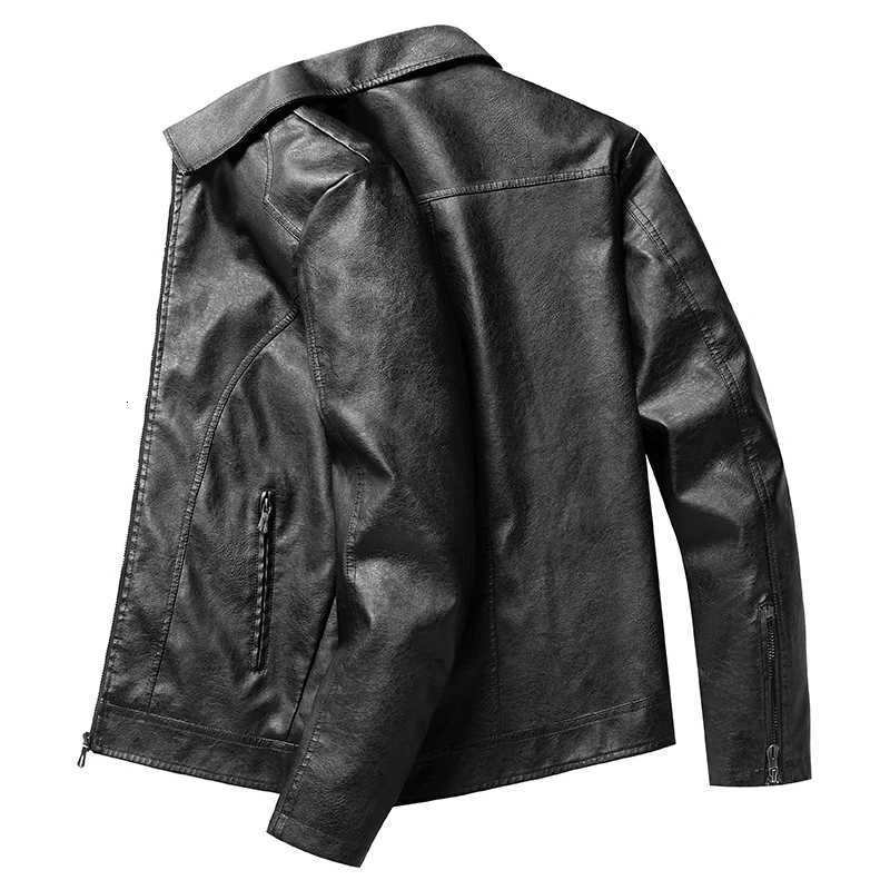 Spring Autumn Men Casual Motorcycle Biker Jacket Coats Mens Vintage Outwear Leather Jacket Man Fashion Jacket Male Plus Size 8XL W251023