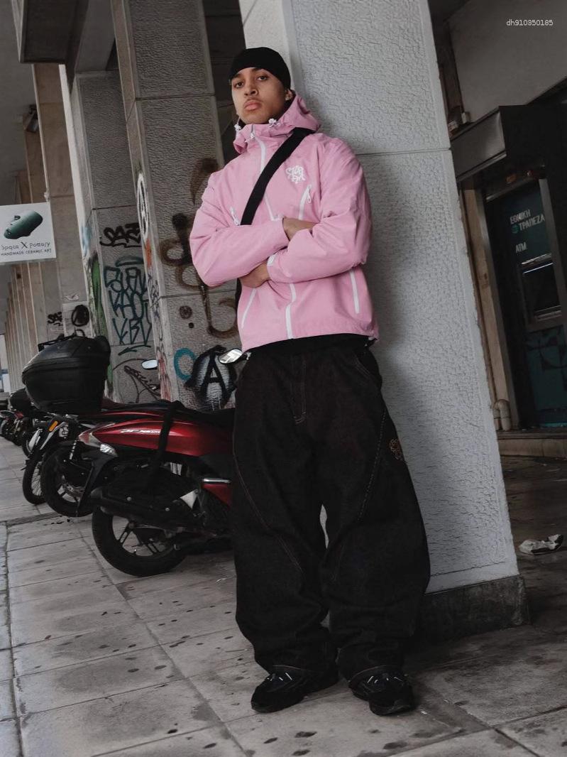 Men's Jeans Cross-Border Embroidery Loose Jeans Casual American Street Hip-Hop Patchwork Long Wide-Leg Pants Y2K European And Style