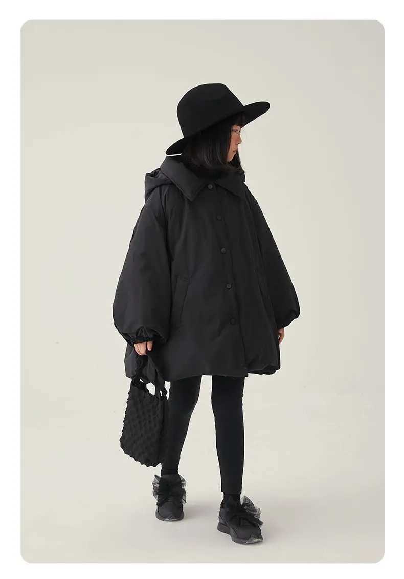 Ages 516 2025 Reversible Puffer Coat for Girls Korean Solid Color MidLength Quilted Jacket Fashionable Winter Outerwear Y251023