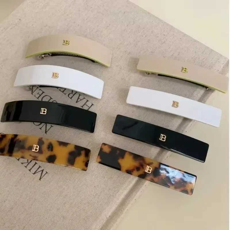 Korean version of letter b hairpin acetic acid arc grab clip girl high ponytail prum hair accories crab hairpin Y251023