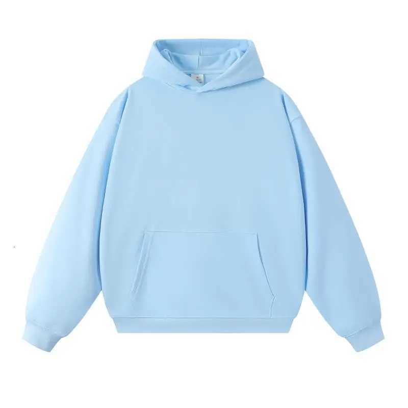 750g Terry Hooded Sweatshirt Autumn Winter Style Drop Shoulder Loose Trendy Pullover Hoodie Casual Solid Color Jacket UnisexT251023