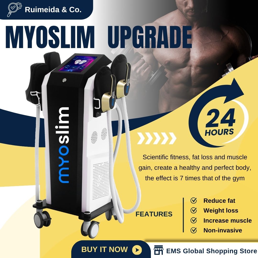 Professional HI-emt EMS Body Sculpting MYOSLIM 15Tesla 6500W Beauty Salon Equipment For Fat Reduction And Body Contouring Treatment