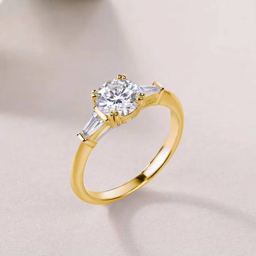 12937 Moissanite Ring for Women Diamond Engagement Proposal Wedding Gift Sterling Silver S925 Female Ring