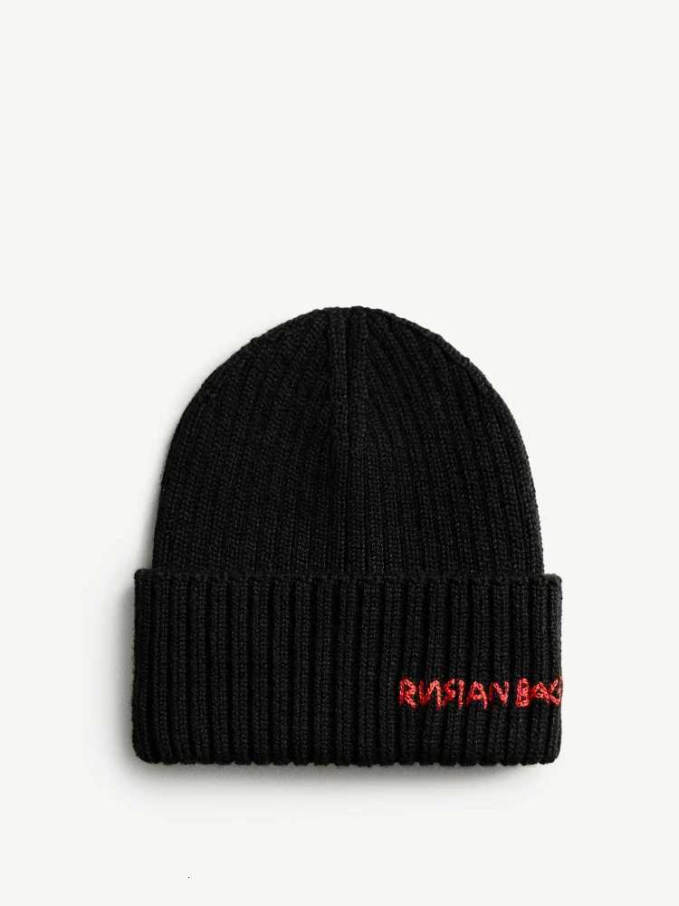 Winter Wool Knit Beanie Hat for Men and Wen Thick Warm broidered tter Knitted Unisex Fashion Cold Weather HatW251023