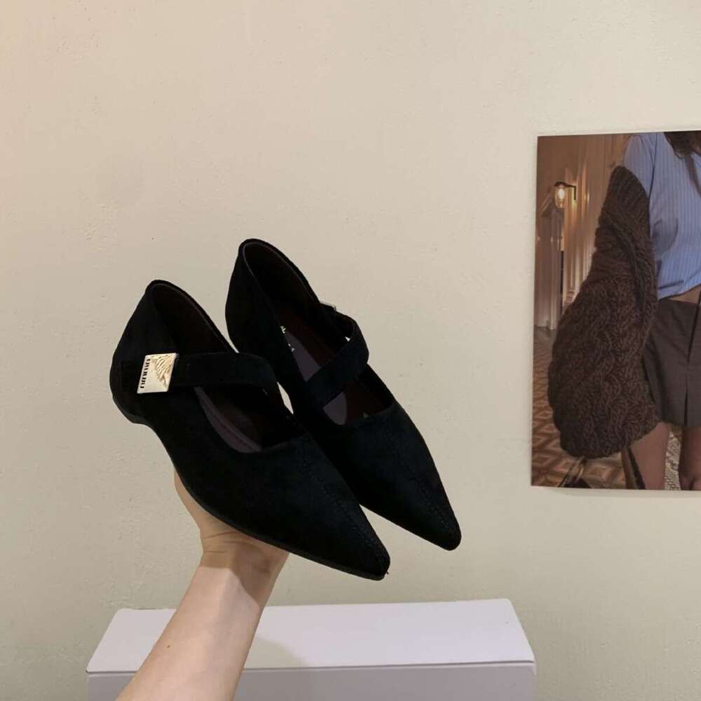 French Pointed 2025 Autumn New Model Women's Inner Height Increase Mary Jane Shoes Versatile Comfortable Trendy