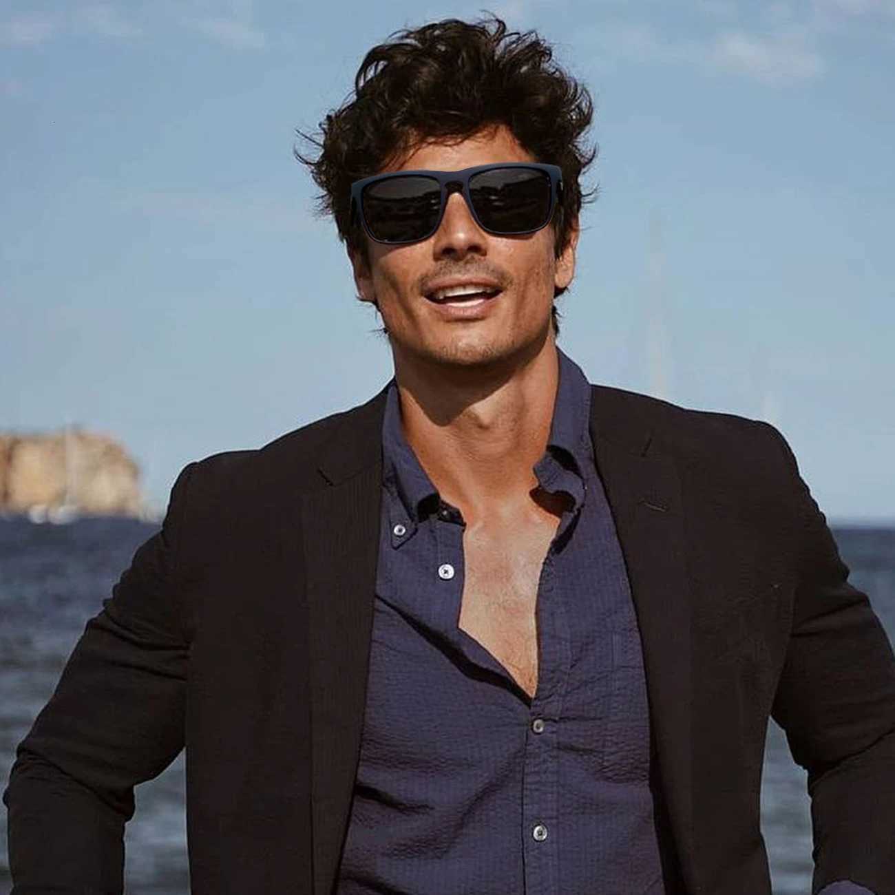 1pcs3pcs Square Polarized Sunglasses Men Women Color Film Genuine Film Lens Outdoor Fishing Driving Travel SunglassesW251023