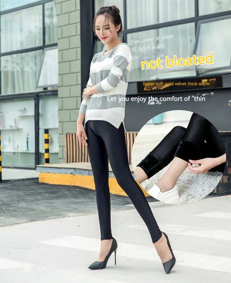 Winter Warm Womens Thick Fleece Tights Translucent Pantyhose Sexy Elastic Thermal Stockings Woman High Waist Tights LeggingsT251023