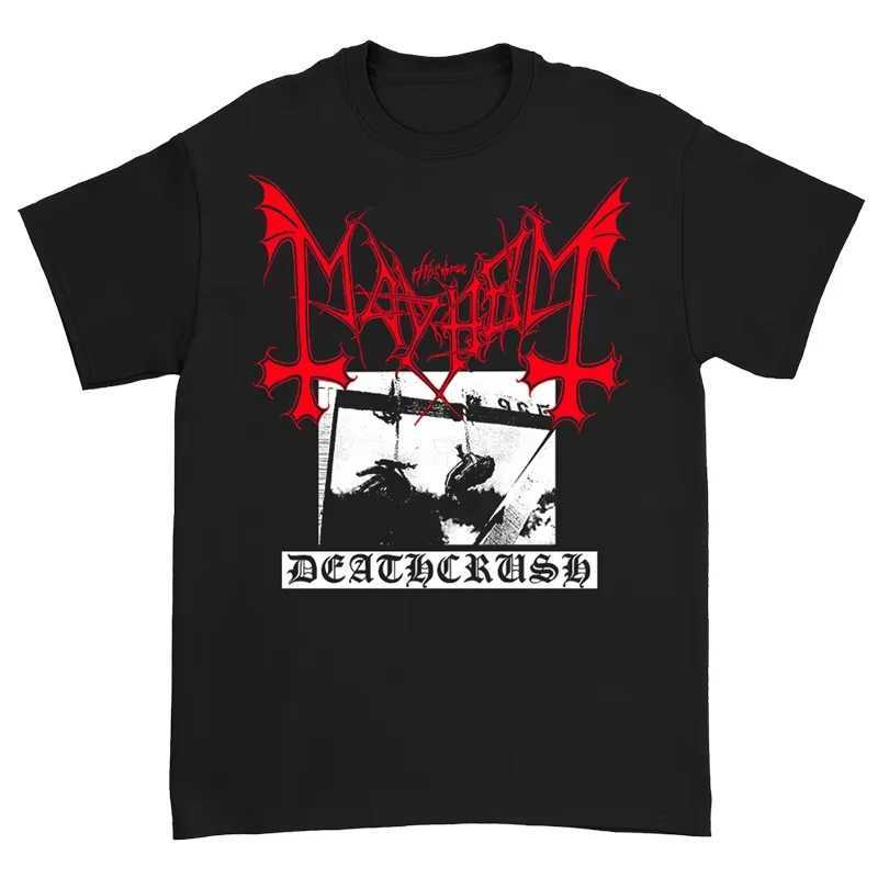 Band Black Metal Rock Dark Red American Vintage Punk Street Mens TShirt Graphic T ShirtsXJ251023