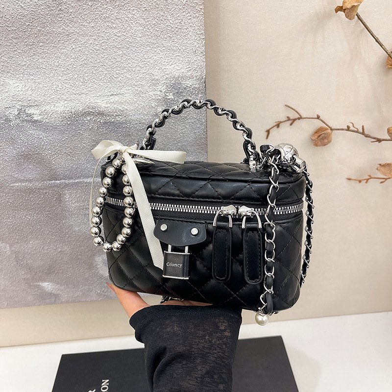 Luxury Brand Designer Bag High-Quality Textured Handbag For Women 2025 New Fashion Chain Shoulder Bag Small Style Quilted Crossbody Bag