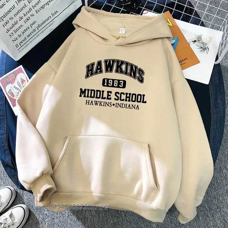 Hawkins 1983 Hoodies MenWomen Autumn Warm Hoodie Hip Hop Itself Hoody Fashion Oversize SportswearT251023