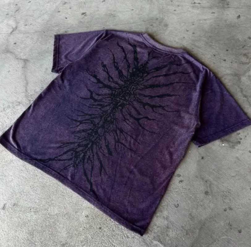 2025 Summer Grey Cotton Oversized T Shirt Streetwear Urban Fashion Multi Pocket Loose Top Unisex Comfort Casual Daily WearXJ251023