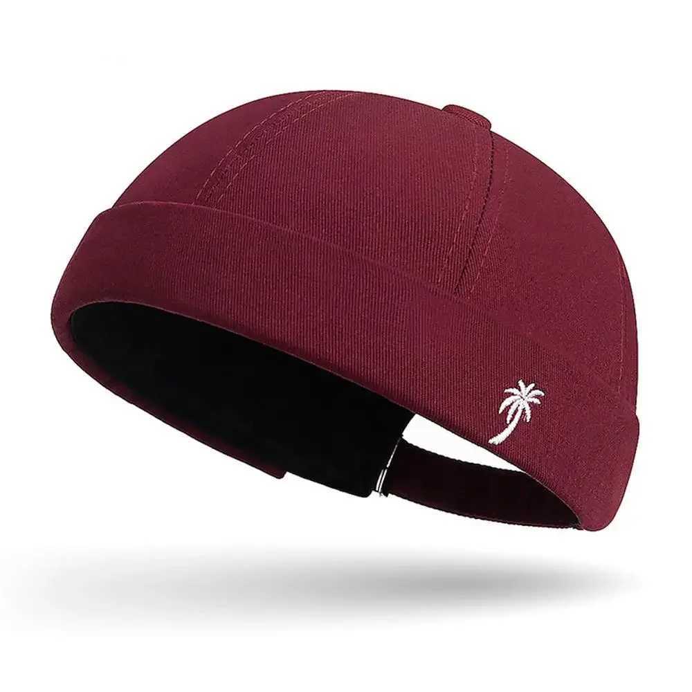 Beanie Hats Men Wen Spring Autumn Landlord Hat Streetwear Hip Hop Brimss Hat broidered Coconut Tree Docker WhosaW251023