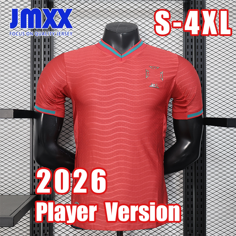 4XL XXXL JMXX 26 27 Portugal Soccer Jersey Home Away Third Pre Match Mens Uniform Jerseys Football Man Shirt 2026 2027 Player Version