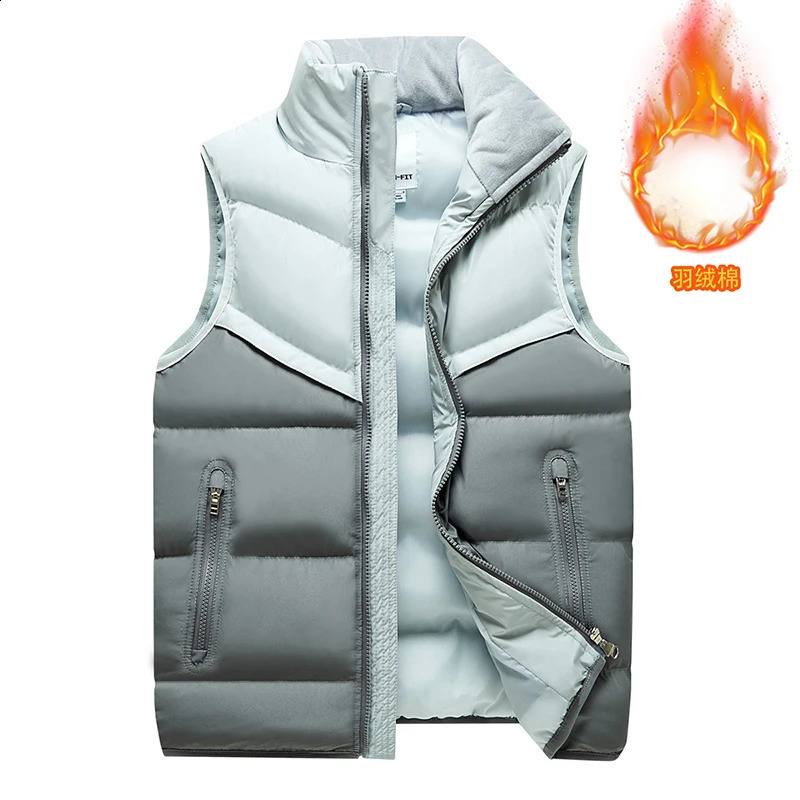 Autumn and Winter Mens Outdoor Standing Collar Cotton Vest Comfortable Fashionable Highquality Jacket for Men 251023