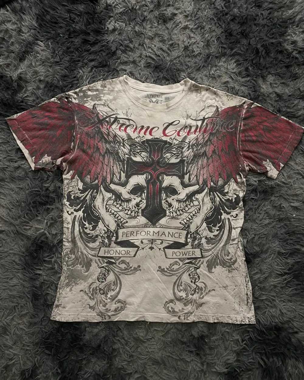 European and American mens summer fashion skull letter print comfortable and breathable round neck Tshirt outdoor street topXJ251023