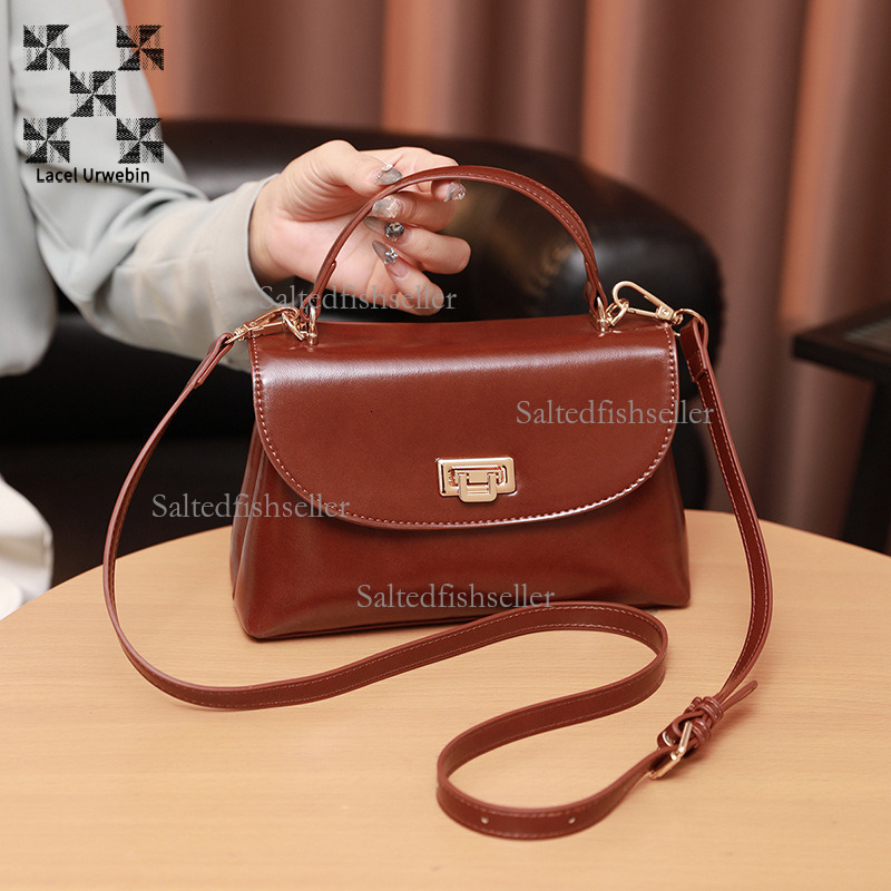Lacel Urwebin Luxury Designer Women's Shoulder Bag Soft Leather Casual Fashion Japanese Business Handbag Minimalist Trendy Mom Crossbody Bag Phon
