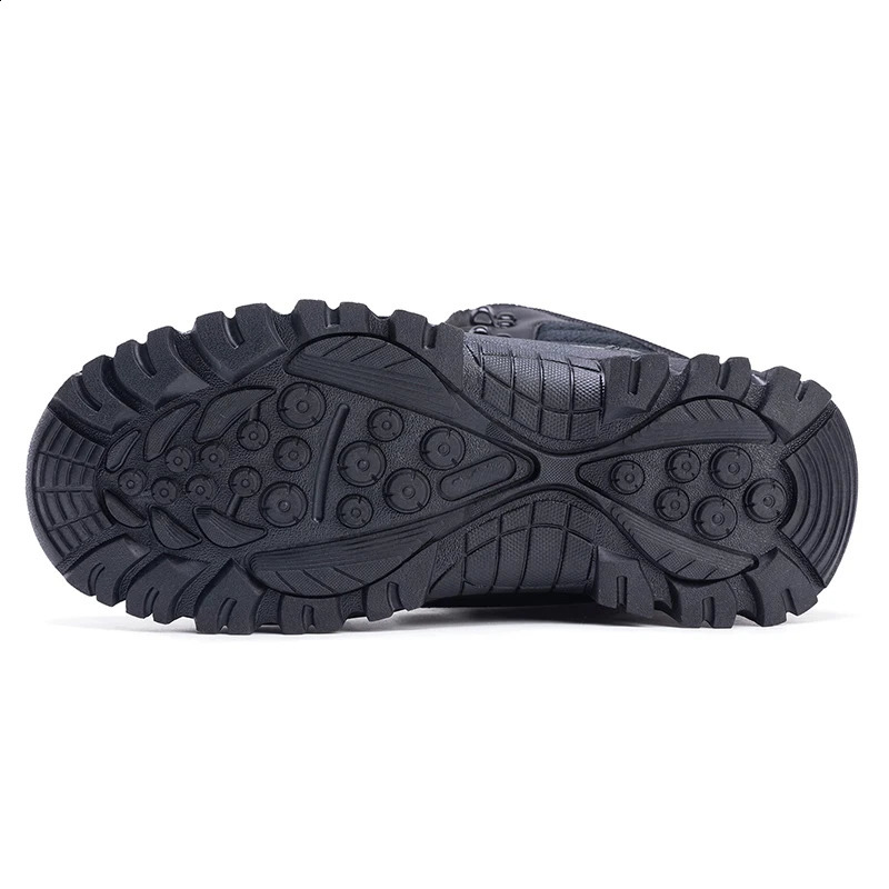 Mens Winter Snow Boots Warm and Non Slip Hiking Shoes Mens Outdoor Hiking and Fishing Sports Shoes with Fleece Mens Boots 251021