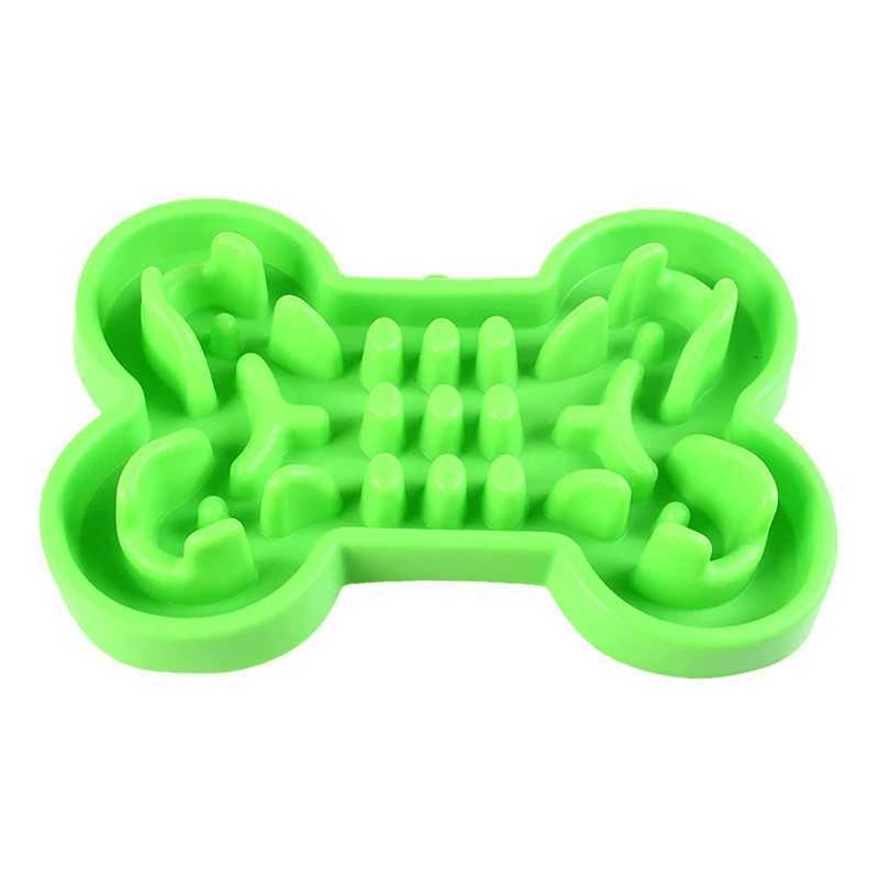 Pet Dog Bowl Healthy Soft rubber Slow Food Feeder AntiSlip AntiGulping Choke travel bowl for Cat dog Food feeding slow feeder Y251023