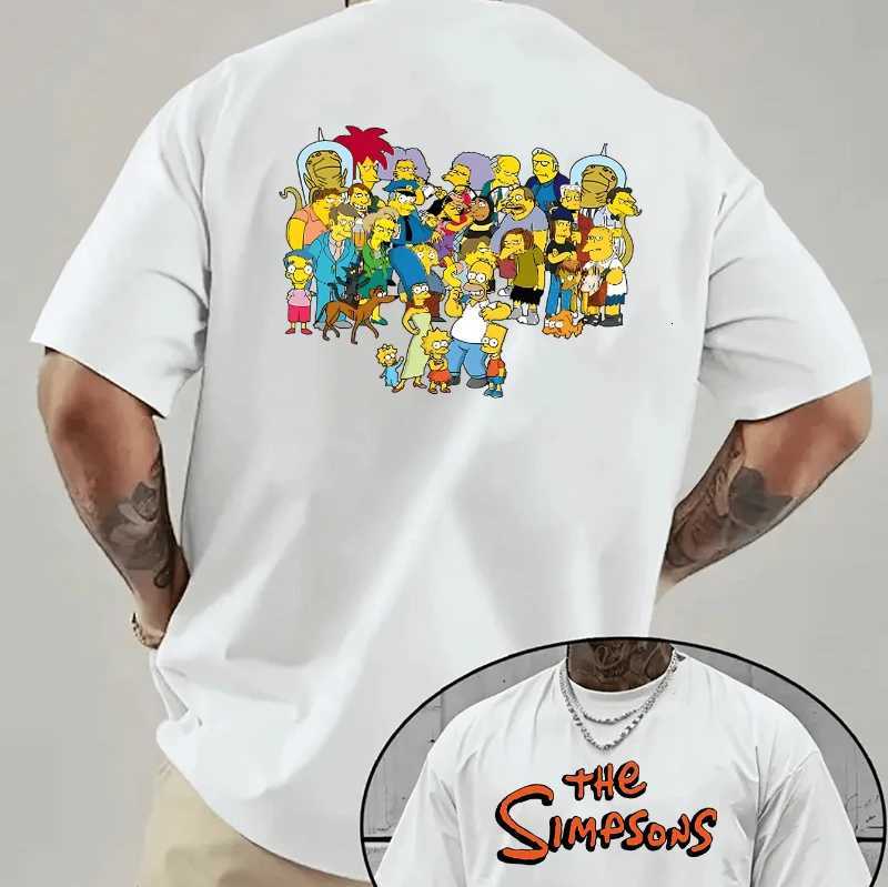 Summer Mens Casual ShortsLeeved Tshirt Classic Cartoon Print Patterns and Text Roundneck ShortsLeeved TopXJ251023