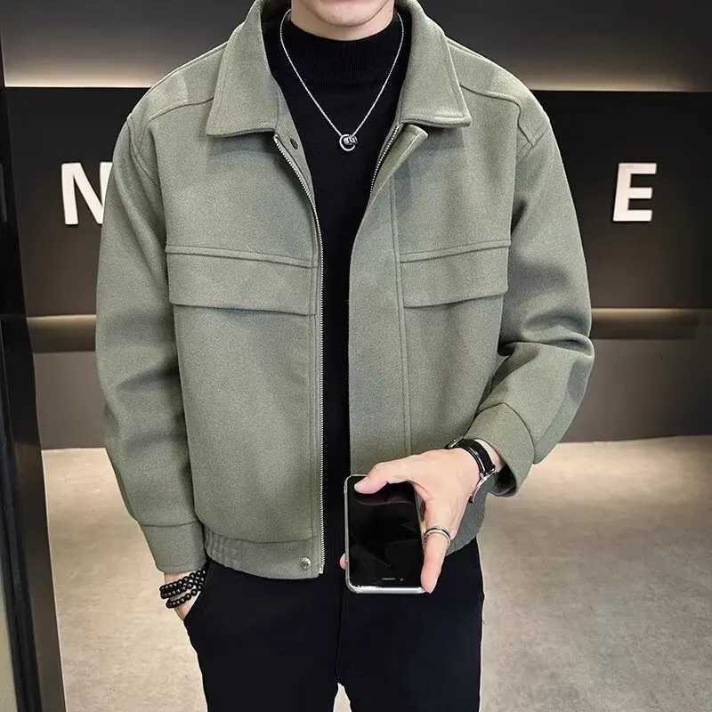 Korean Popular Clothes Mens Jackets Streetwear Mens Clothing Multiple Pockets Hong Kong Style Windbreaker Jacket Multifunction W251023