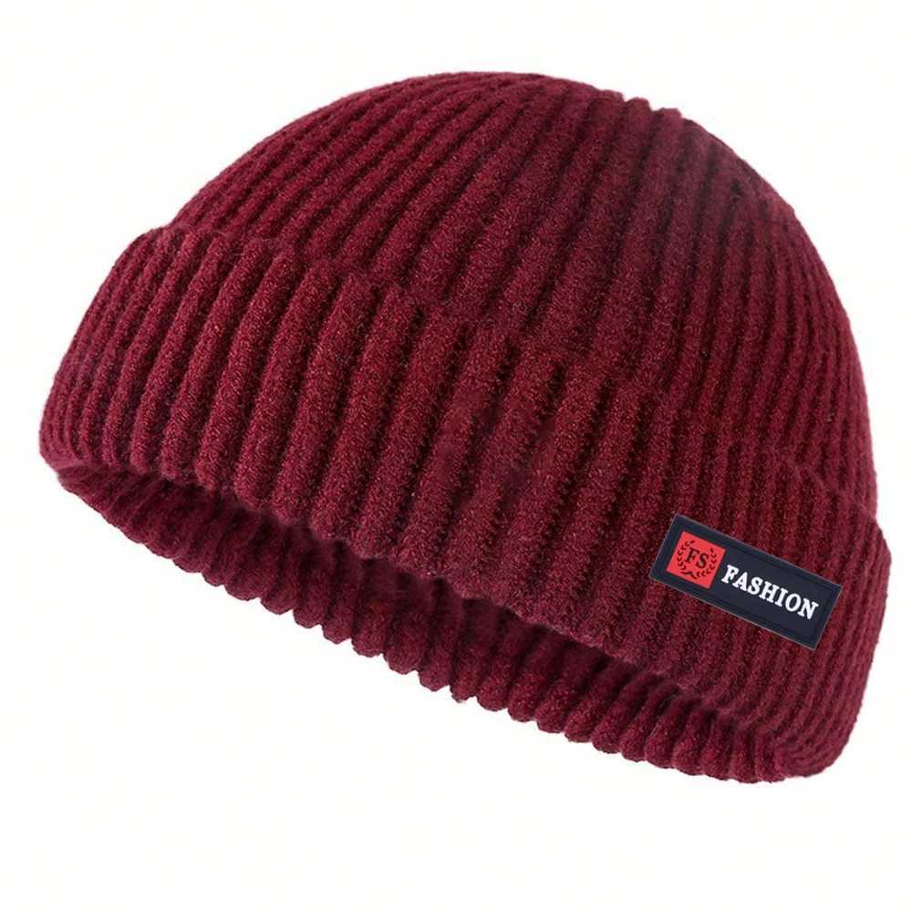 1pc Men Beanies Skl Street Sty Hip Hop Brimss Baggy Melon Cuff Fisherman Beanies Hats Winter Warm Knitted BonnetW251023