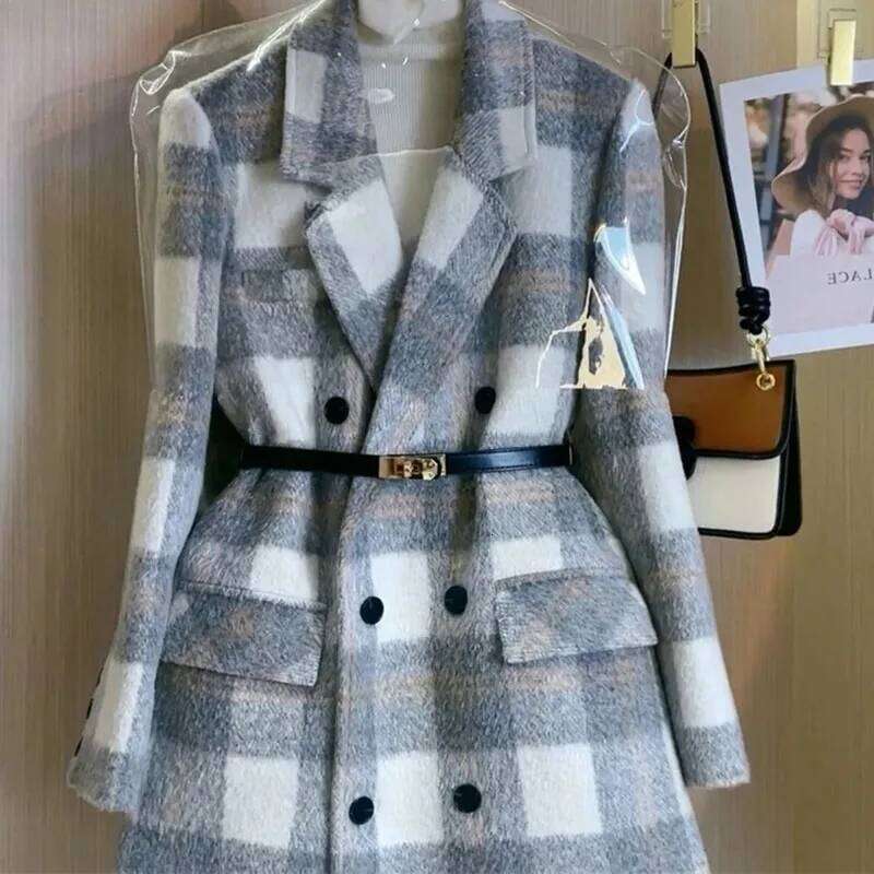 Women's Wool Coat New Autumn Winter Design Sense Temperament Ladies Outerwear Fashion Korean Version Femme Woolen Jacket