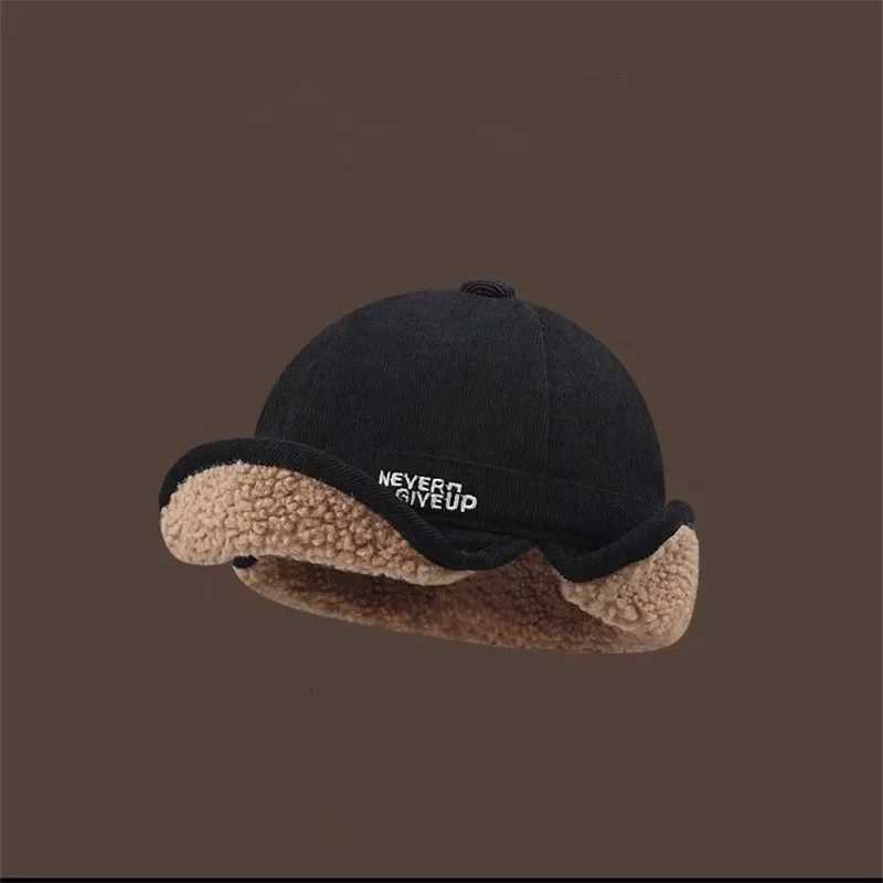 Sheep wool thicke warm duck tongue ear protection hat for men and wen autumn and winter thicke cycling i Feng hatW251023