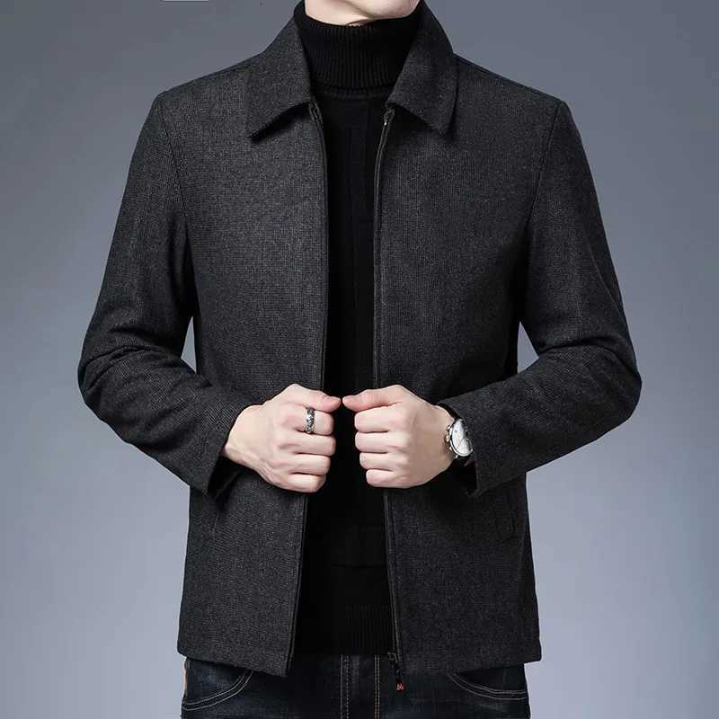 Coat Stuff Mens Jackets New Brand Casual Lapel Autumn Winter 2023 Men Clothing Fashion Solid High Quality Classic Daddy Clothes W251023