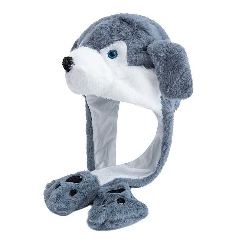 Hot Sa Unisex Funny Ear Hat Sty Coup Cute Ear Moving Up Men Wen Girls Rabbits Ears Plush Winter Lovely Hat W251023