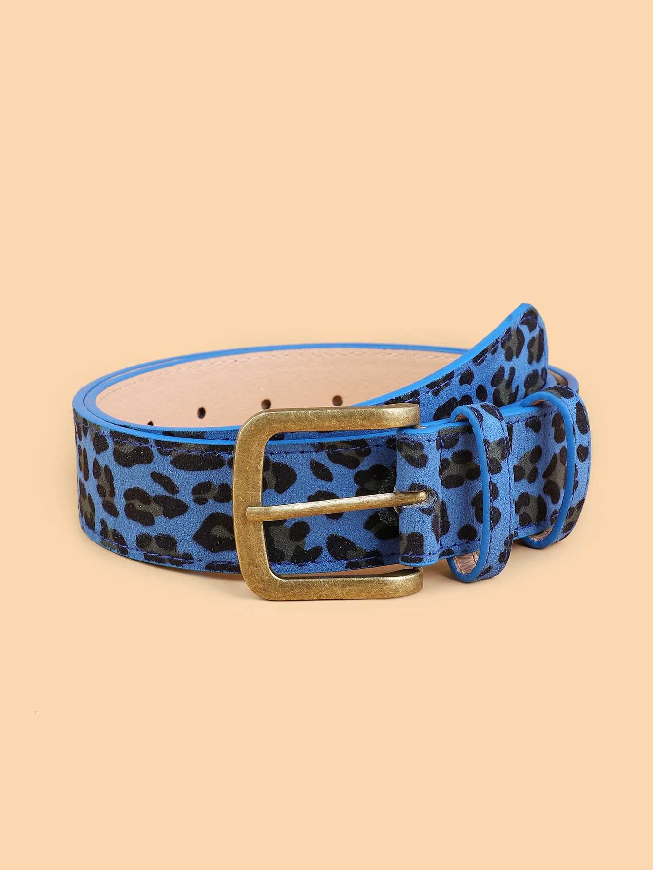Boho Style PU Leather Belt Leopard Print Multi Color Available Women Dress Slim Fit Women Dress Custom BeltXJ251023