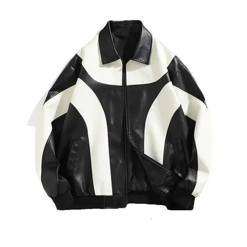 Autumn and Winter Hip Hop Mens Faux Leather Jacket Padded Windbreaker Motorcycle Biker Bomber Coat Women W251023