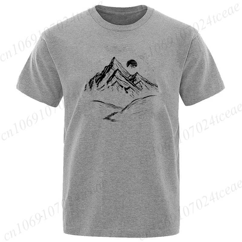 Tshirts Short Sleeve Camping Graphic Top Shirts Harajuku Street Women Men Adventure Tshirt Mountain Print Nature Tee ClothesXJ251023