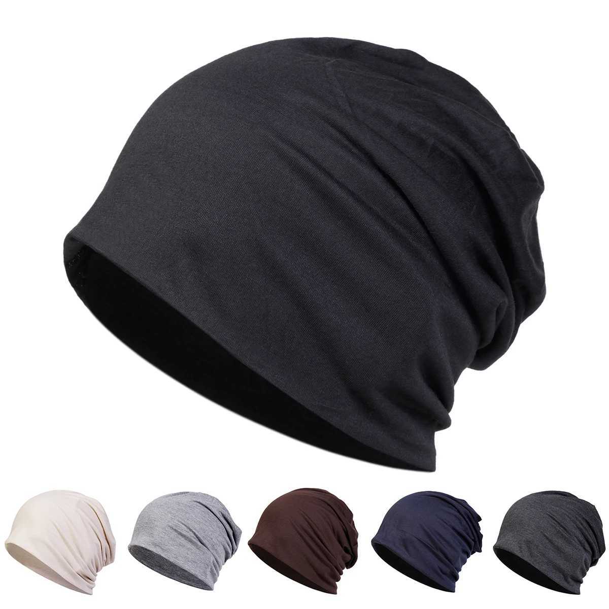 Unisex Solid Color Beanies Hats Autumn and Winter Warm Head Cap Hip Hop Boy Girls Stacked HatsXJ251023