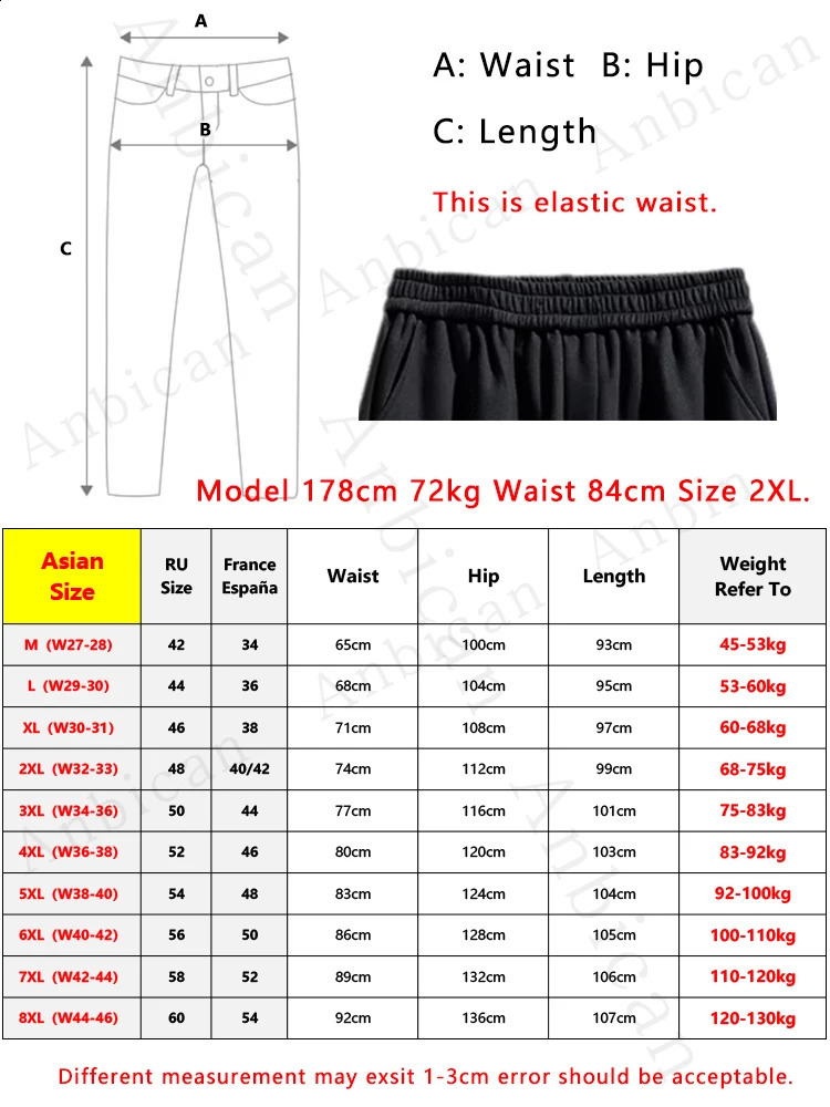 Mens Winter Fleece Joggers AnkleLength Thick Warm Knitted Sweatpants Loose Fit Thermal Sport Trousers Asian Size M8XL 251023